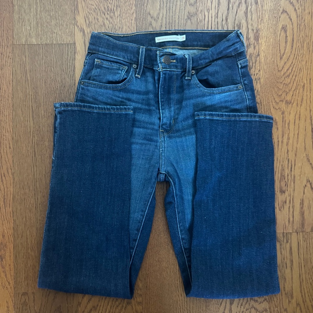 Levi’s High Rise Straight Crop Jeans - size 26